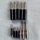 Vintage 1/4” 1/8” Stereo Audio Connector Plug Lot Made Japan Replacement Part Ma