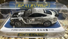 Scalextric USA #C4221T 1:32 Ford Mustang GT4 Academy Motorsport #61 NIP Slot Car