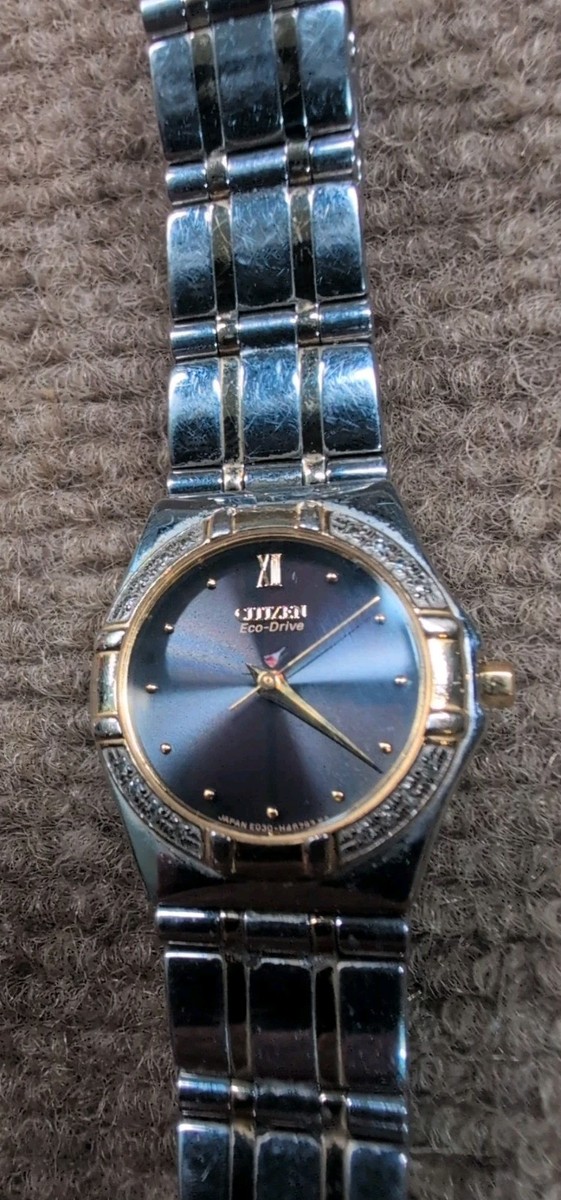 Citizen Eco-drive Ladies Two Tone 24mm Diamond Bezel