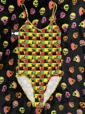 Ethika New With Tags Women's Pull-On "The Bodysuit" Marijuana leaf Size Small