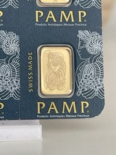 Pamp Suisse Lady Fortuna 1g Gold Bar Multicard 999.9 3183.44 per troy oz