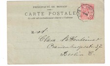 1903 Monaco Harters Hotel Postcard to Berlin