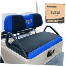 Golf Cart Seat Covers for EZGO TXT RXV  Club Car DS 2000-up, Blue Black