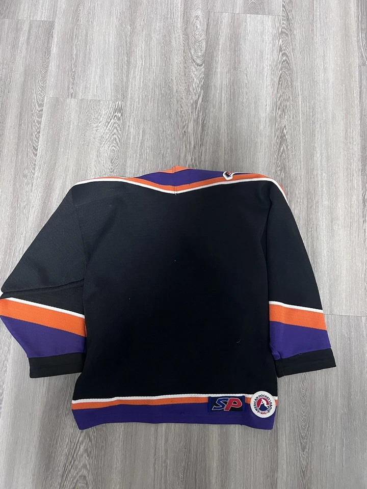 Camiseta deportiva vintage Philadelphia Phantoms YOUTH S/M negra SP AHL Foto 2 de 3