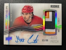 23-24 Premier Hockey Acetate Rookie Auto Patch Horizontal Matthew Coronato #/99