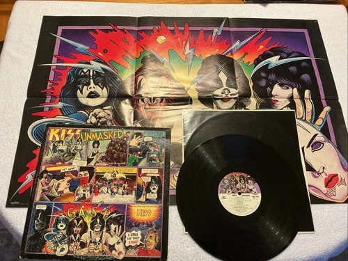 Kiss Unmasked Vinyl Record Album LP 1st Orig US Press 1980 With Poster, *TESTED