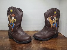 Western Cowboy Boots - Toddler Size 7 Disney Pixar Toy Story Woody Lights Up
