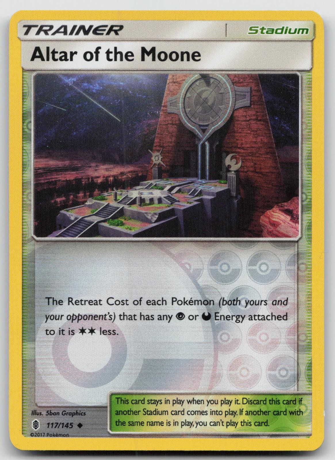 Altar of the Moone 117/145 Uncommon Guardians Rising Pokemon Reverse Holo NM