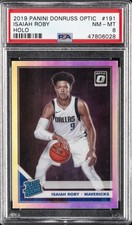 2019 PANINI DONRUSS OPTIC HOLO #191 ISAIAH ROBY PSA 8