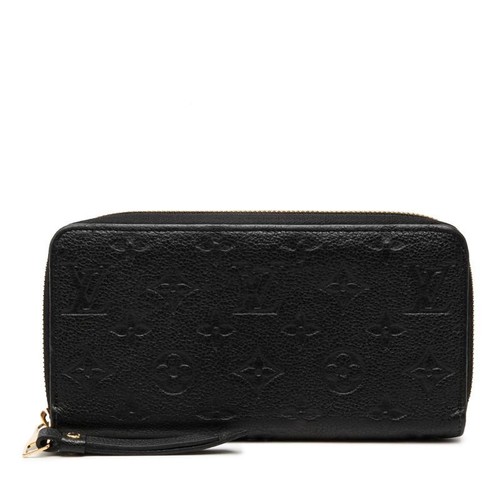 Louis Vuitton Monogram Empreinte Zippy Wallet Long Wallet M60571 Black
