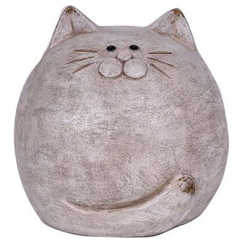 Gatto Bianco in Resina 14,6 cm Soprammobile Statuetta Arredo Casa Idea Regalo, fotografia 5 di 9