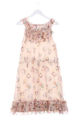 OASIS Robe à volants Dames Robe T EU 38 crème-jaune primevère-bleu - Photo 1/4