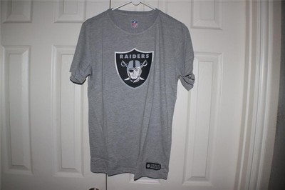 Los Angels  Raiders Men's Jersey T-Shirt,  NFL Team Apparel,  NWT,  Large,  Gra