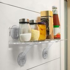 Suction Cup Shelf for Plants Acrylic Window Sill Extender for Indoor Outdoor