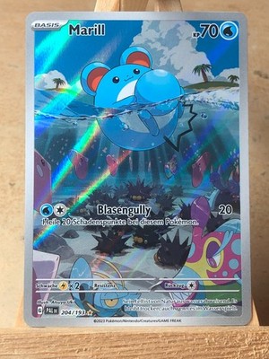 Marill 204/193 Holo Art Rare Pokemon Entwicklungen in Paldea PAL 2023 NM Deutsch