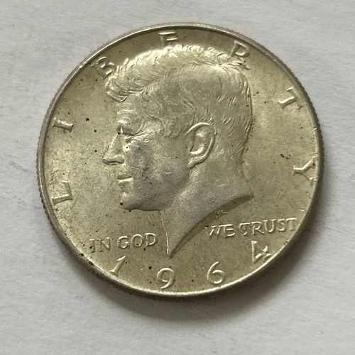 1964 50c 90% Silver Kennedy Half Dollar Uncirculated