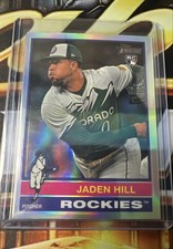 2025 Topps Heritage - Jaden Hill #398 Chrome Refractor (RC)