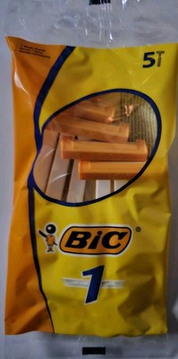 Bic Classic Disposable Razors for Normal Skin - 5 Razors - 1 Pack