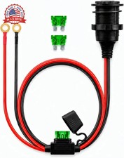 Heavy Duty 12AWG 12V Fixed Thread Cigarette Lighter Socket Replacement  Extensi