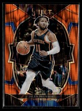 2022-23 Panini Select Concourse Basketball Orange Flash Prizm #22 Jalen Brunson