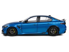 2022 Alfa Romeo Giulia GTA Anodized Blue Metallic with Carbon Top 1/18 Diecast
