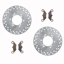 Brake Rotors and Pads for Polaris Magnum 425 4x4 1995-1998 Front by Race-Driven