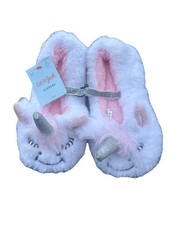 Cat Jack Toddler Girls Unicorn Slippers Size 4-5