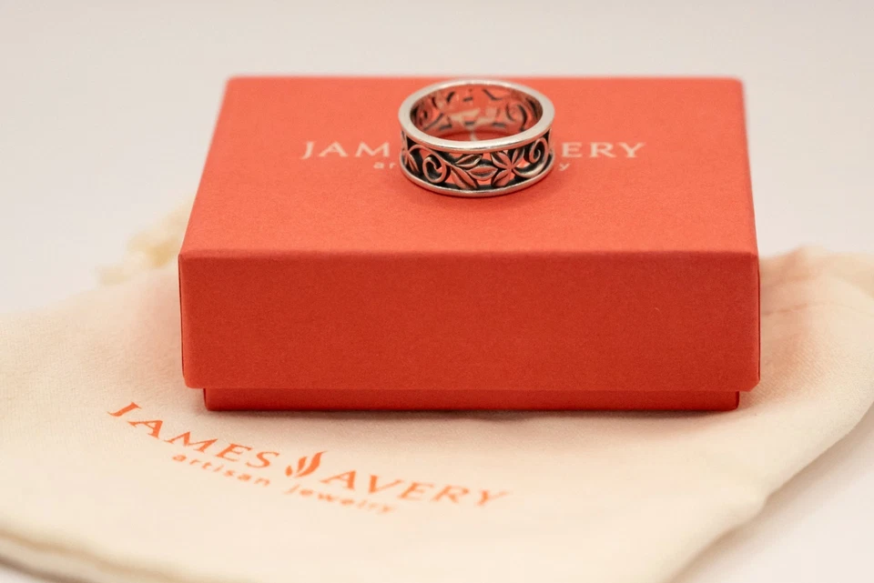 James Avery Abounding Vines sterling silver ring size 9.5 - Image 2 of 4