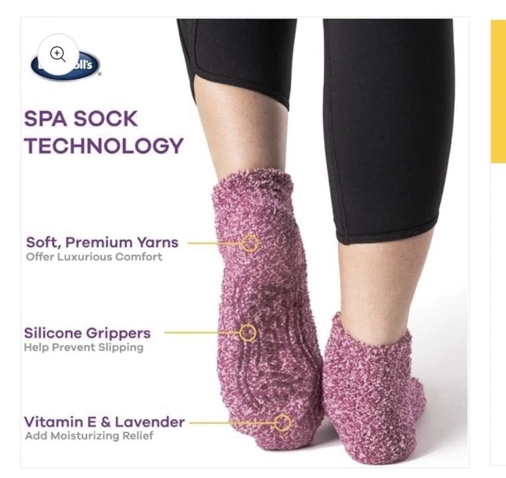 Spa calmante de corte bajo Dr. Scholl's para mujer - 2 pares con infusión de lavanda y vitamina E Foto 4 de 4