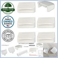 Toilet Seat Hinge Cover Caps Plastic Set for Kohler Replacement Parts White