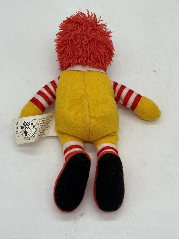 Ronald Mc Donald’s TY 6” Peluche 2 Juguetes Happy Meal 2009 Foto 3 de 4