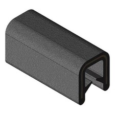 Trim-Lok 750B2x1/32-100 Edge Trim, Alum Clip, 0.2 In W, 100 Ft