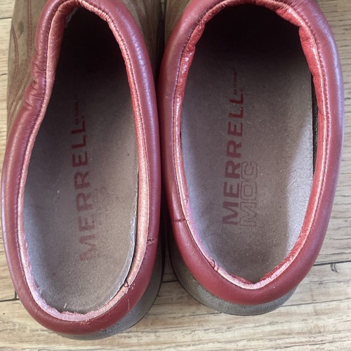 MERRELL Women’s Primo Quilted Slide SLIP ON SHOES Sz Uk 5 Earth Red Mules Sandal - Picture 2 of 11