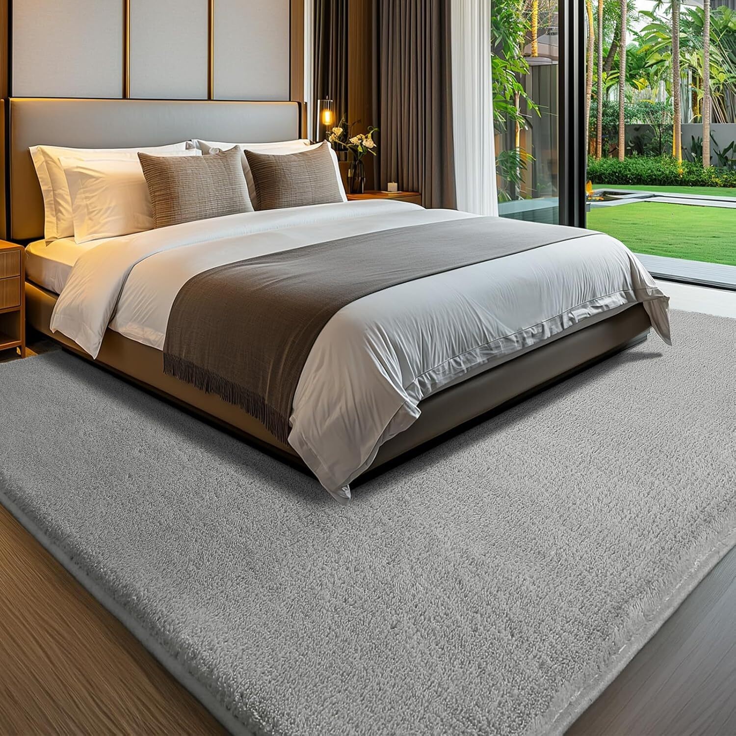 Teppich Wohnzimmer Kurzflor Teppich Waschbar Rutschfest Weich Modern