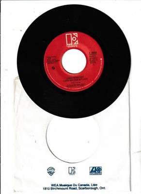 Linda Ronstadt I Cant Let Go / Look Out For My Love Vinyl Single 7inch