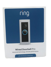 Ring Wired Doorbell Pro with 3D Motion Satin Nickel NEW