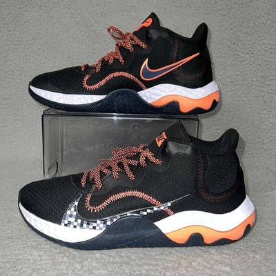 Nike Renew Elevate Sneakers Men's Sz 12 Black Orange Basketball Shoes CK2669006