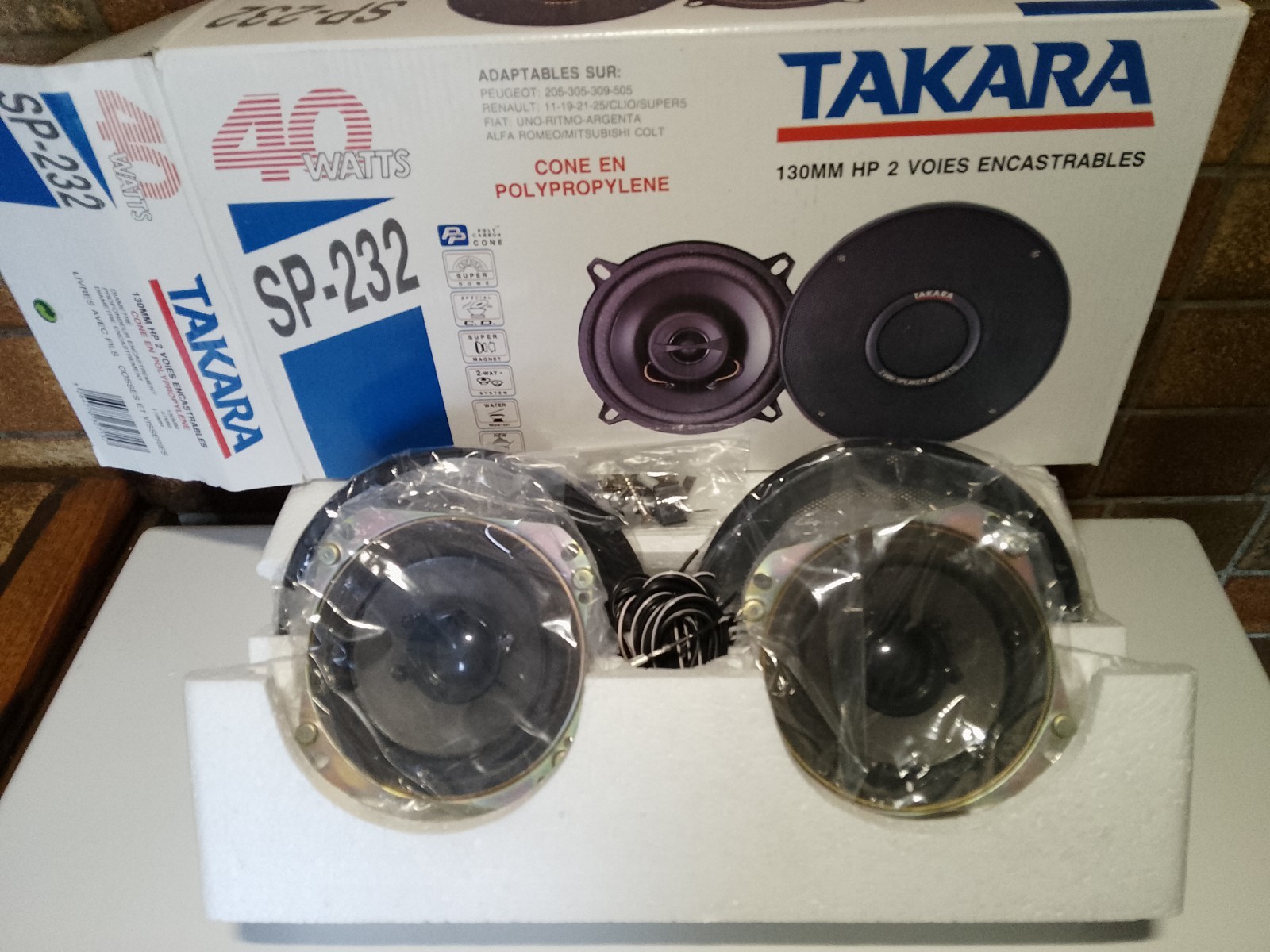 Haut-parleurs Pioneer 2 voies coaxiaux 2x40w de 130mm tout véhicule