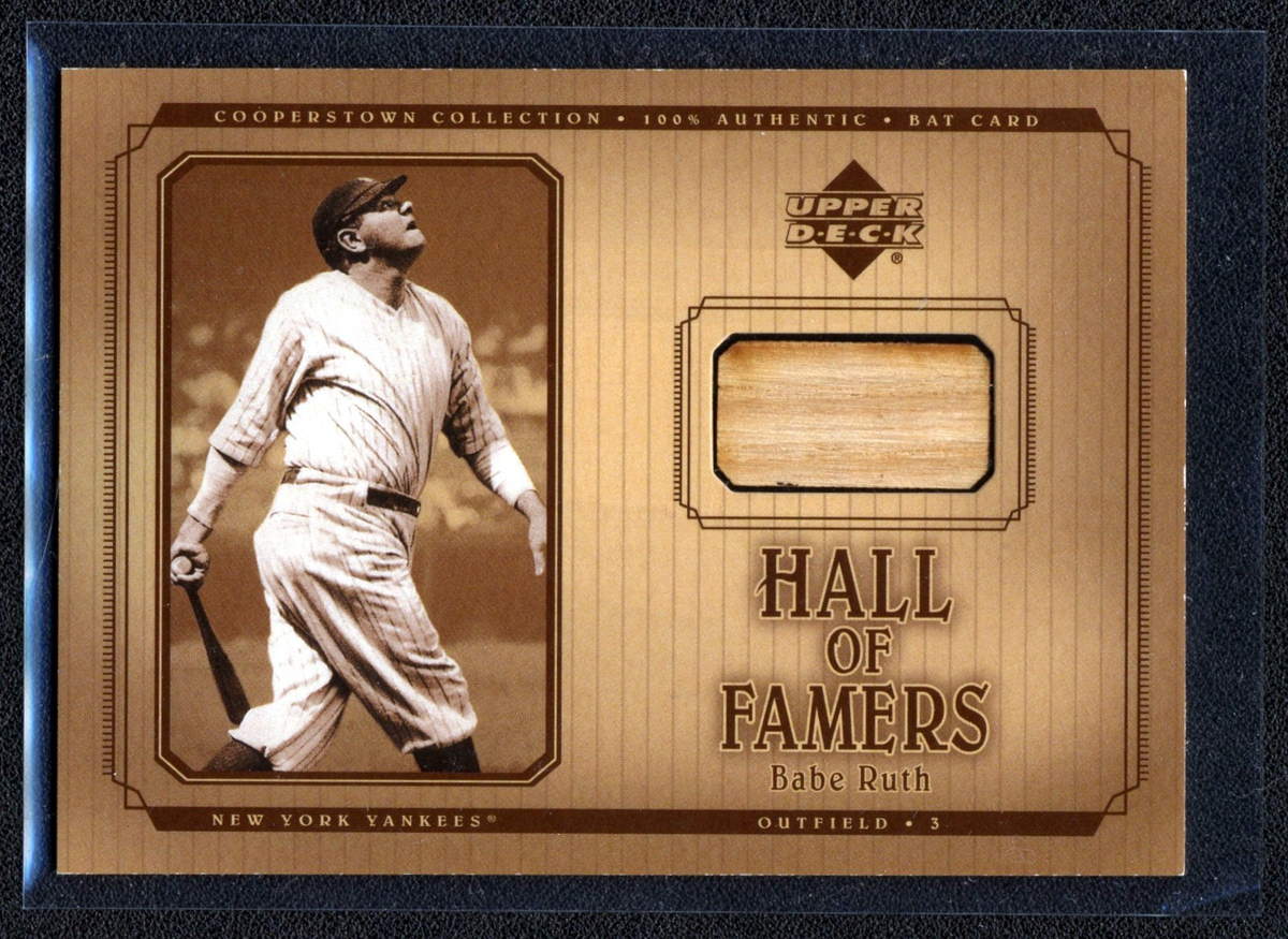 BABE RUTH 2001 UPPER DECK COOPERSTOWN COLL. HALL OF FAMERS GAME 