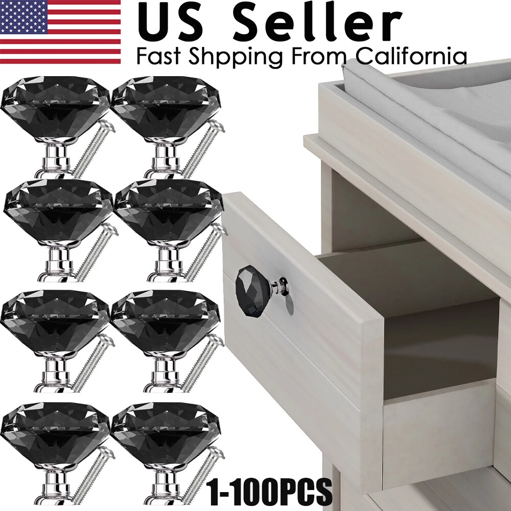 Glass dresser sale knobs