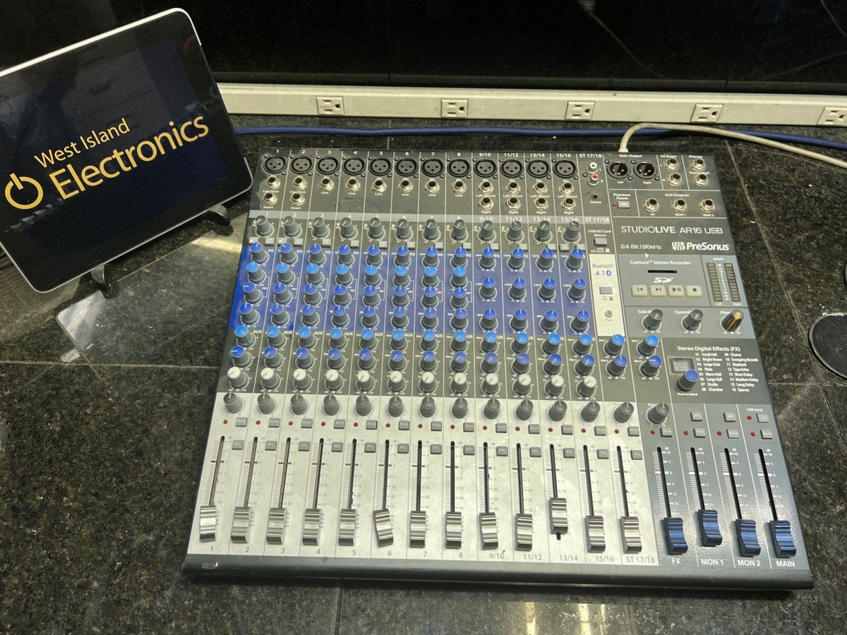 Presonus Analog Mixer Studiolive Ar16 Usb -PARTS & REPAIR-NO POWER