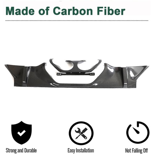 Fits BMW M2 G87 2022-2024 REAL CARBON Rear Bumper Diffuser Lip Spoiler Body Kit - Foto 8 di 12