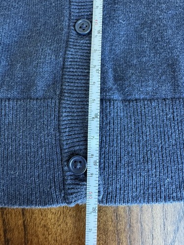 Vineyard Vines Girls Size M (10-12) Navy Blue Cotton Cardigan Sweater School Uni - Picture 7 of 8