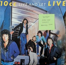 10cc Live & Let Live Vinyl Record 2LP VG+/G+ SRM28600 1977