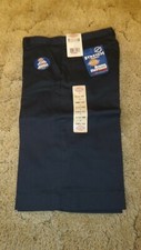 Dickies Junior Girl's Bermuda Shorts Stretch Uniform Navy 29" x 13" Size 5