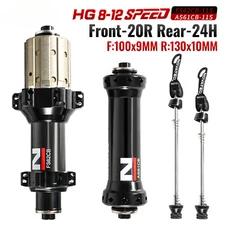 Lightweight Road Bicycle Carbon Hubs Disc Brake 20H 24H Front 2 Rear 4 Bearings