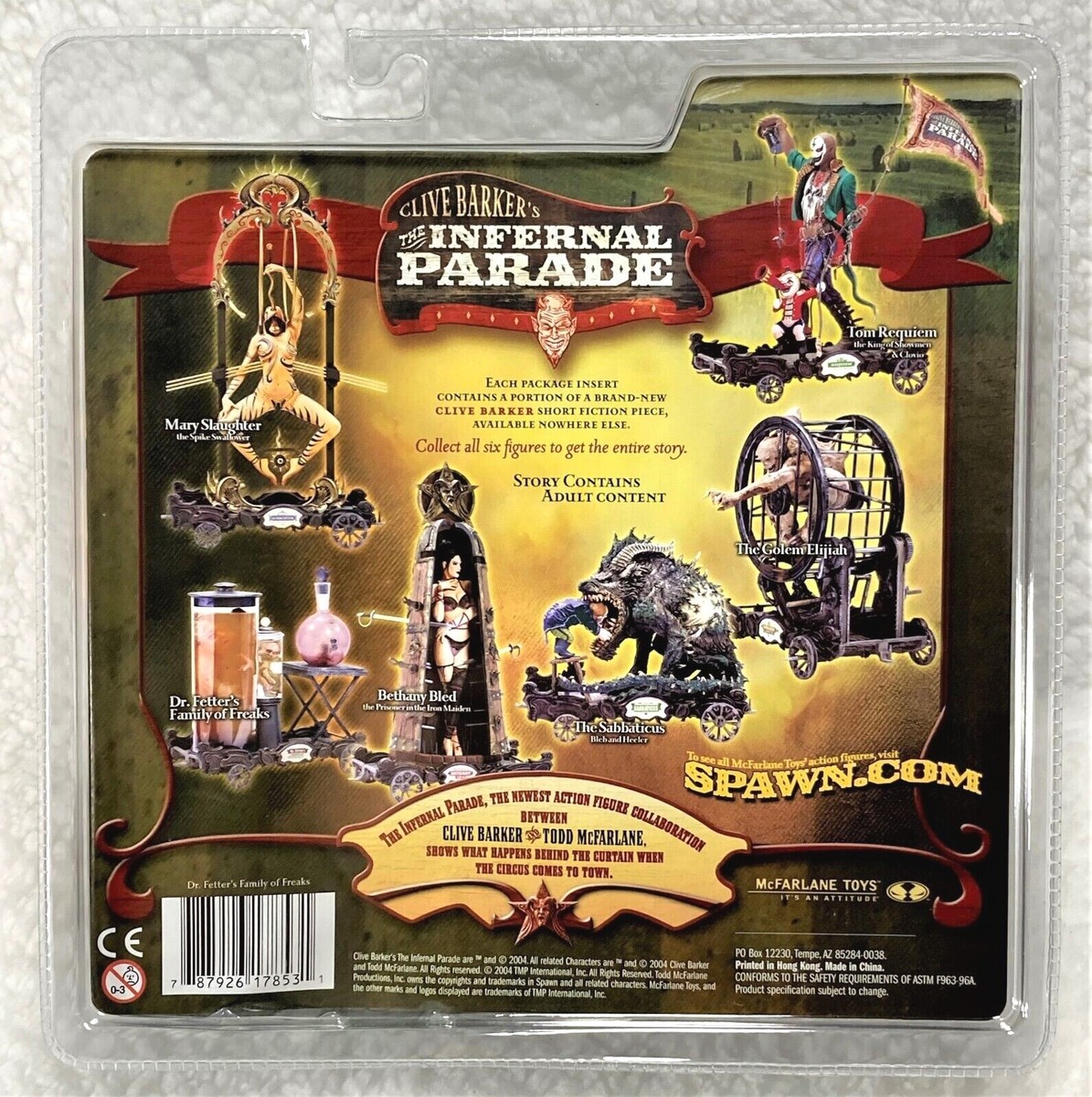 Dr Fetter's FAMILY Of FREAK Infernal Parade McFarlane Toy Action
