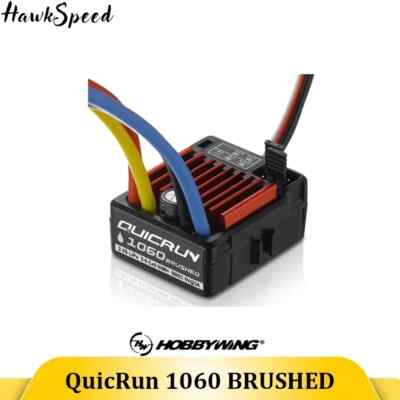 HOBBYWING QuicRun WP-1060 1060 ESC 60A gebürstete wasserdichte ESC für 1/10 RC 