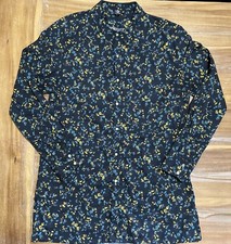 Harleen Kaur Long Sleeve Button Shirt Size XXL Floral Print USA Made