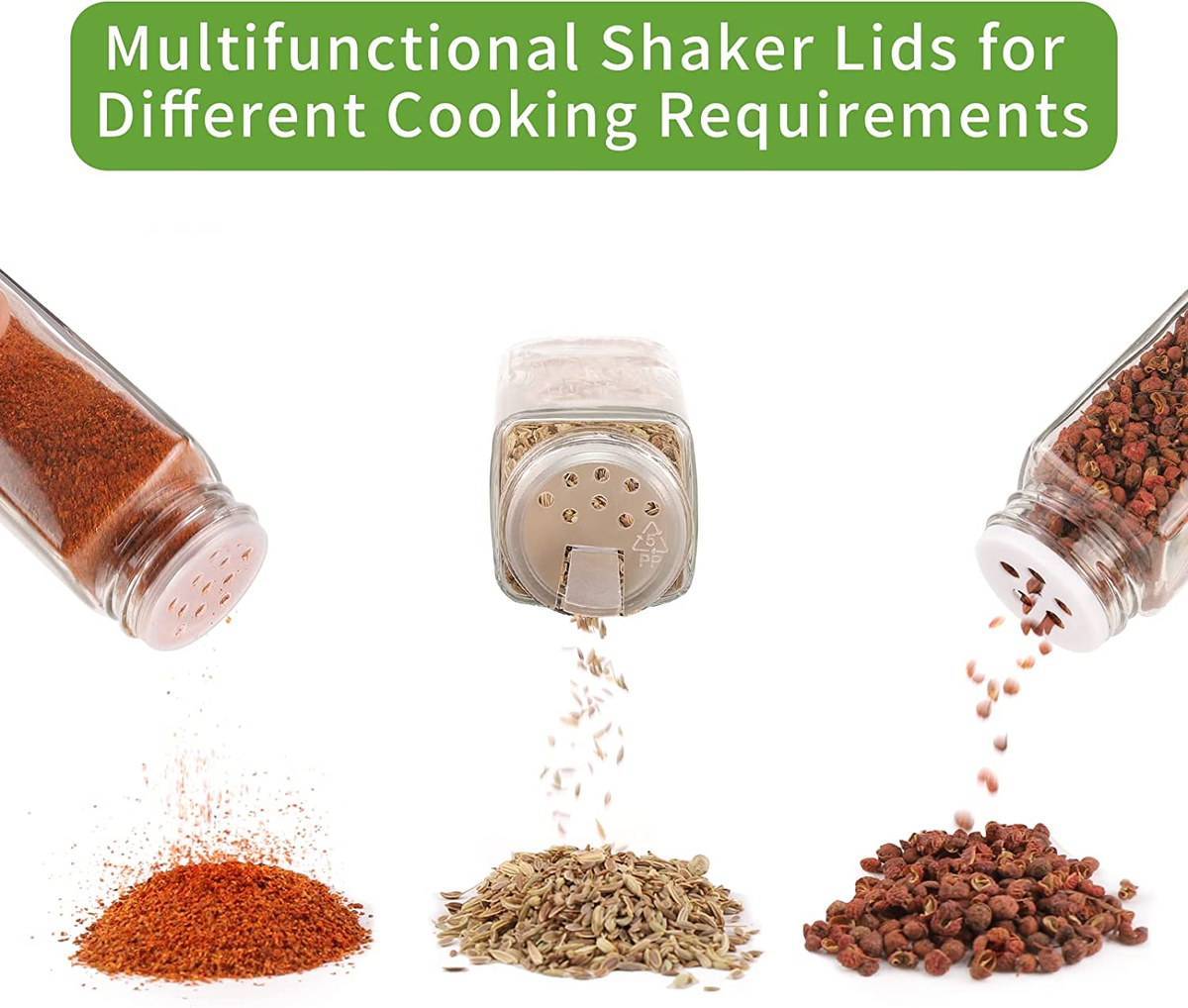 Set 12 Barattoli Spezie Con Coperchi Bambù - Vetro, Etichette E Accessori - Foto 13